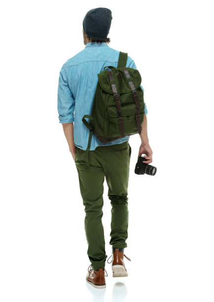 后视图的摄影师走图片下载