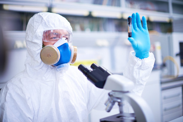 分析受感染的血液素材图片