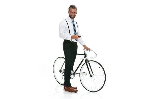 微笑着打电话的商人图片下载