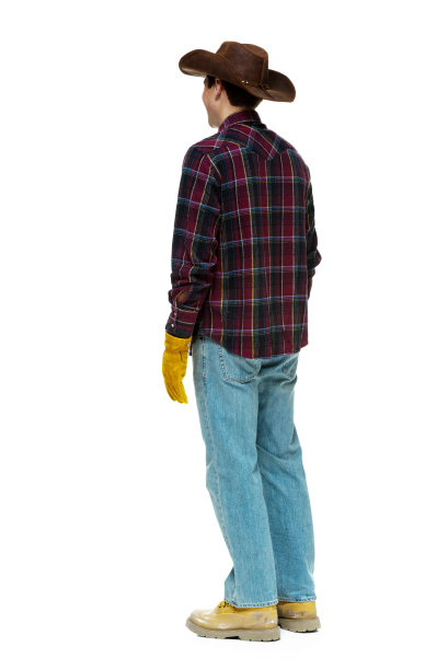 后视图的农民看了图片下载