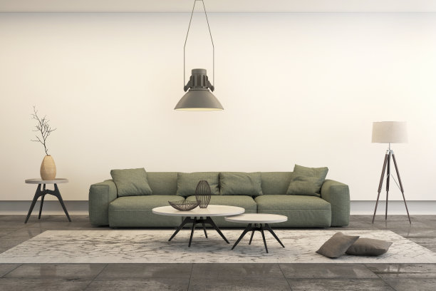 现代极简主义风格的阁楼客厅图片下载