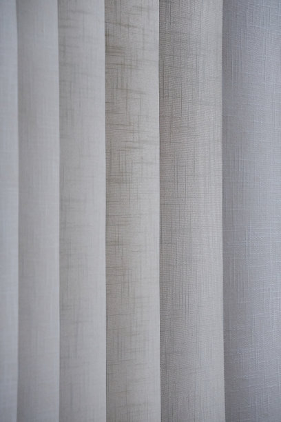 白色织物窗帘-背景图片下载