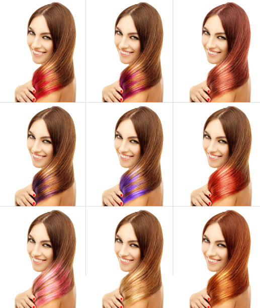 染发概念:染发图片下载