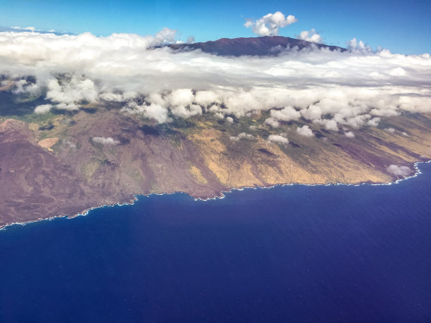夏威夷群岛鸟瞰图图片下载