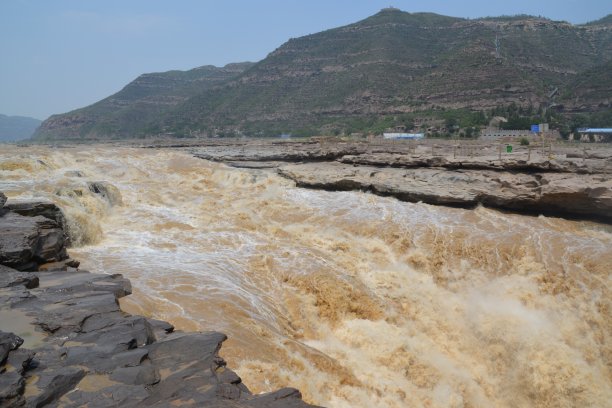 黄河壶口瀑布，中国陕西素材图片