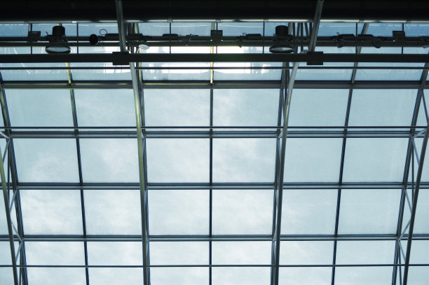 玻璃叠合天井建筑图片下载