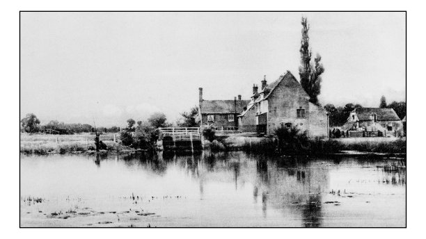爱好和运动主题老照片：钓鱼湖景观图片下载