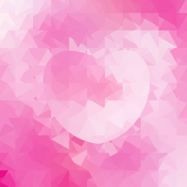 抽象几何和心形的复古背景图片下载