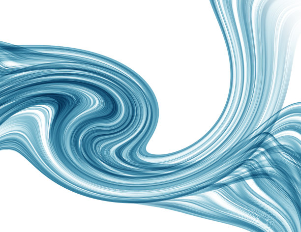 抽象的蓝色背景软曲线图片下载