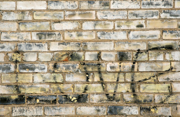 墙上的爱情:砖砌的城市情人节背景图片下载