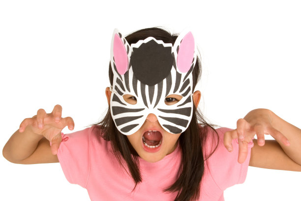 用斑马面具伪装素材图片