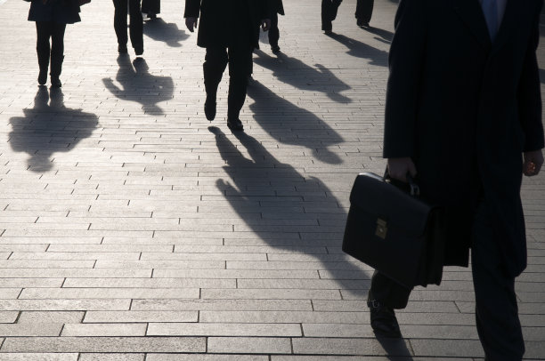 匿名商人的影子与复制空间图片下载