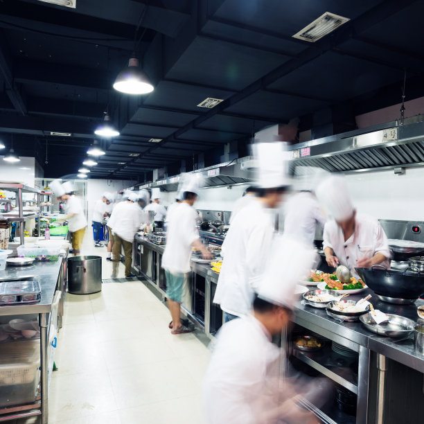 餐厅厨房的内部图片下载