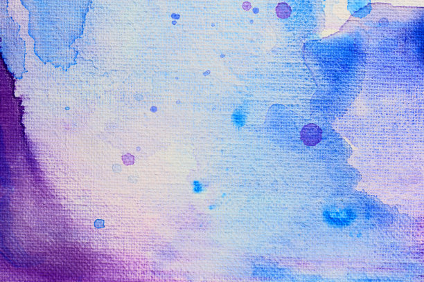 抽象的紫色和蓝色画在画布上图片下载