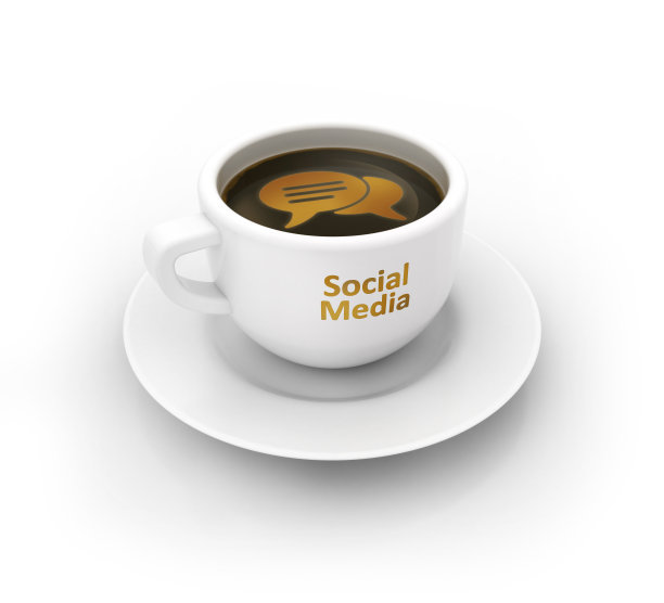 社交媒体咖啡杯图片下载