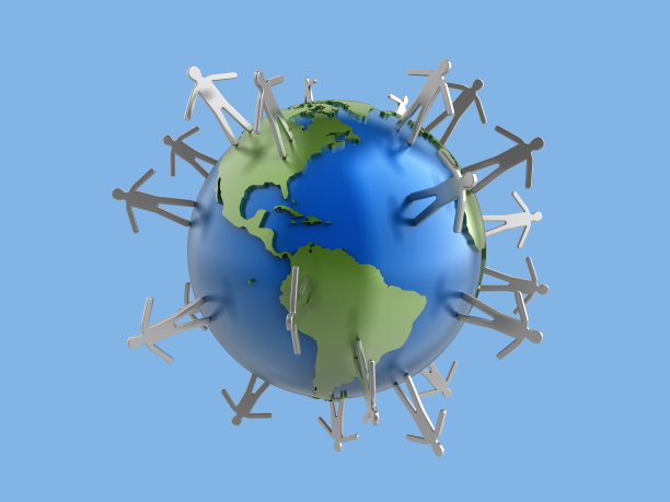 金属地球上的人物——美洲图片下载