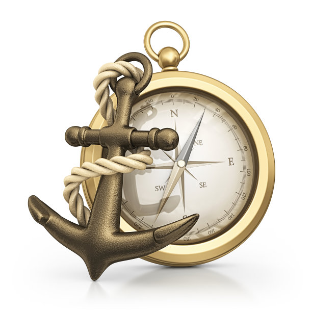 锚和指南针图片下载