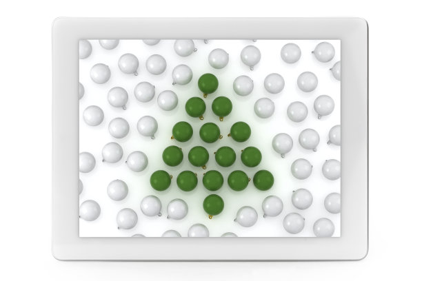 数字平板圣诞树图片下载