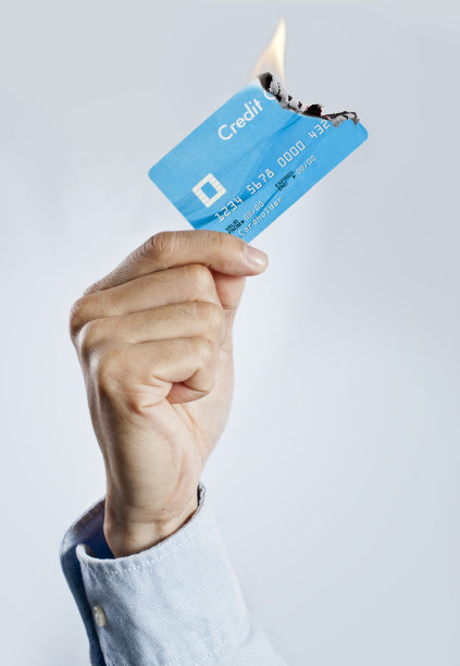 燃烧的信用卡图片下载