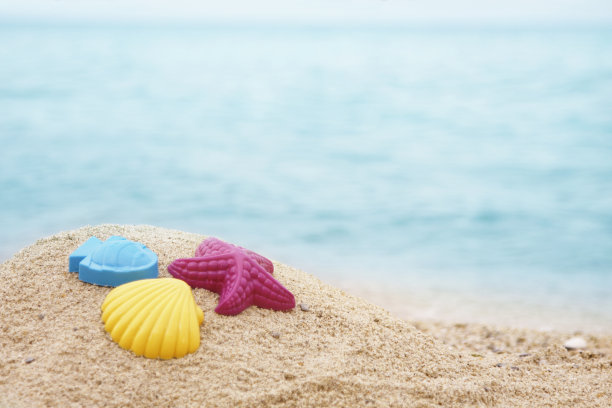 在海滩上图片下载