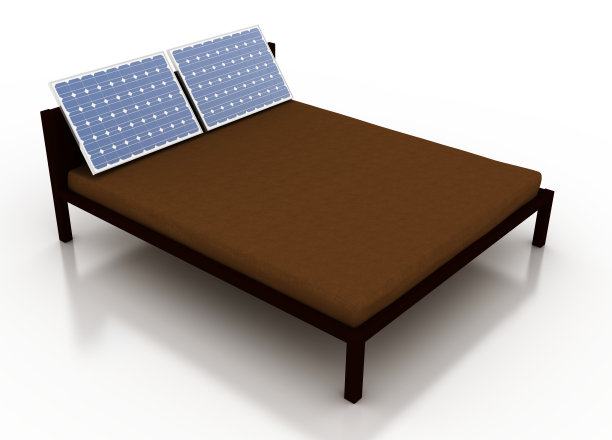 带太阳能板的床图片下载