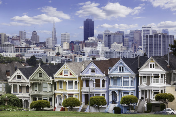 加州旧金山的天际线图片下载