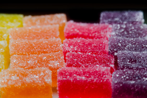 糖衣彩色果冻水果糖果近图片下载