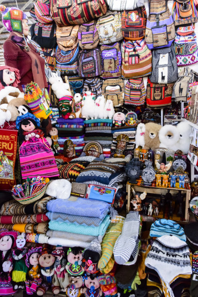 秘鲁库斯科的纪念品商店图片下载