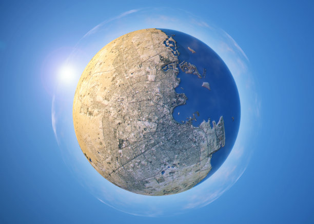 多哈3D小星球360度全景图图片下载