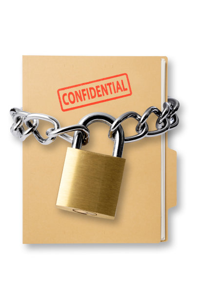 机密文件夹与锁的挂锁和链图片下载