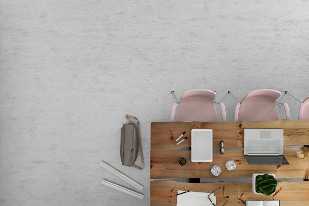 办公桌边商务集团的小丘图片下载