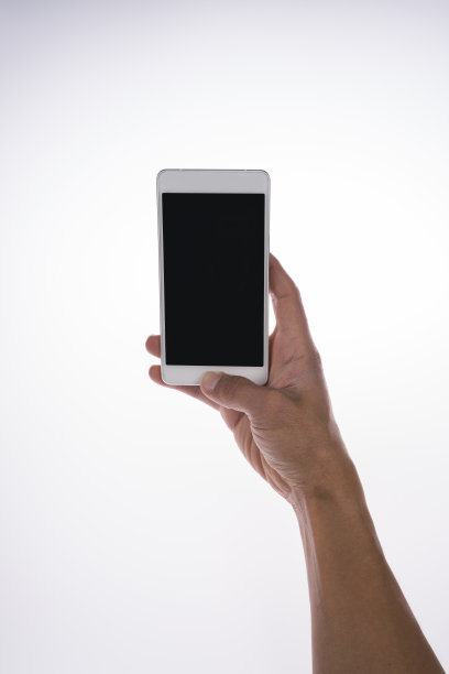 手握触摸屏手机图片下载