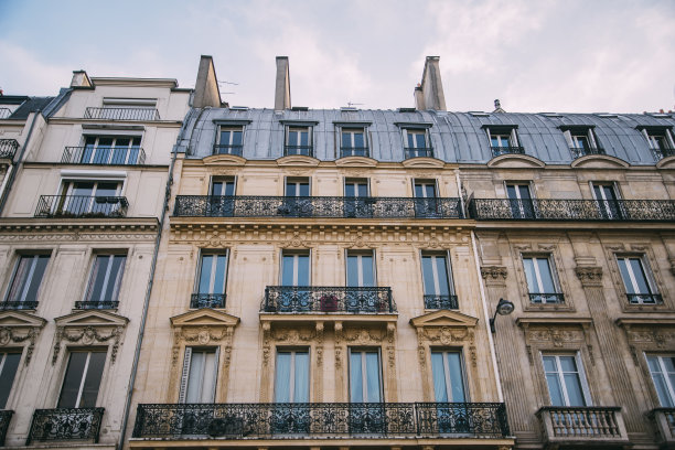 巴黎的住宅建筑图片下载