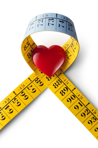 饮食。用心丈量卷尺。图片下载