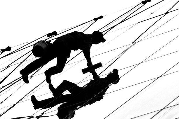 中国成都的窗户清洁工图片下载