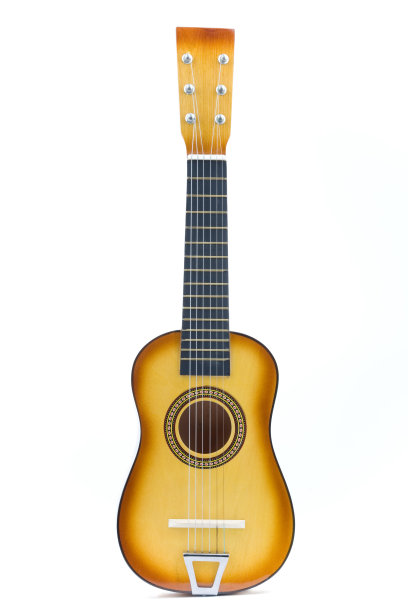 黄色和棕色吉他图片下载