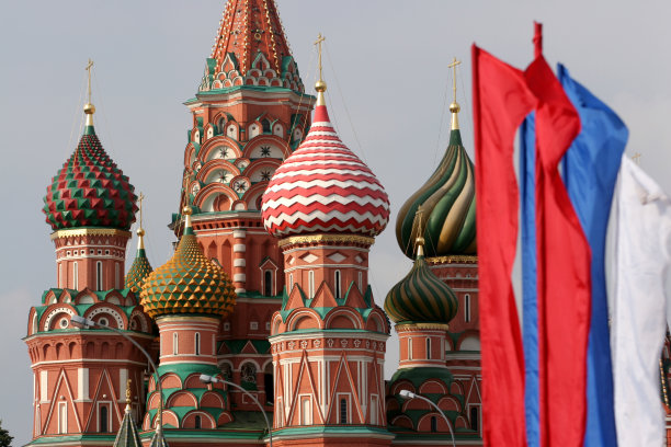 莫斯科圆顶——红场上的俄罗斯地标图片下载