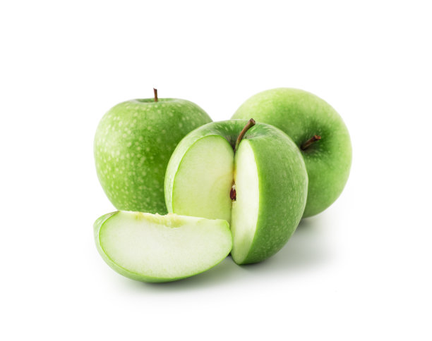 孤立的青苹果图片下载