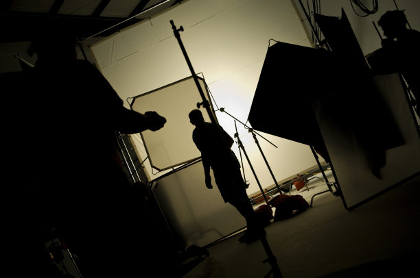 专业摄影工作室与工作室照明素材图片