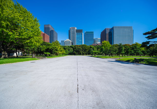 城市市区的天际线图片下载