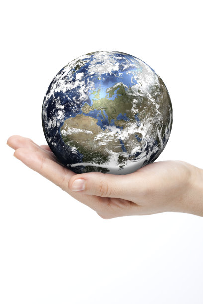手中的地球图片下载