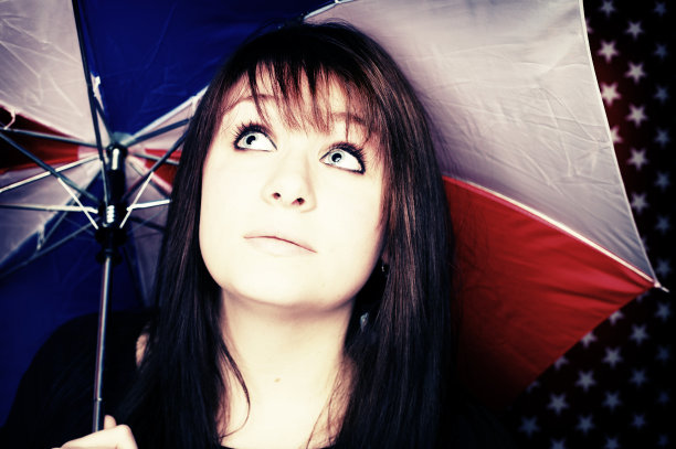 爱国少女肖像图片下载