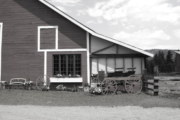 华盛顿东部的谷仓图片下载