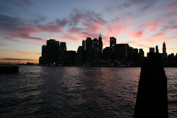 曼哈顿下城的黄昏图片下载