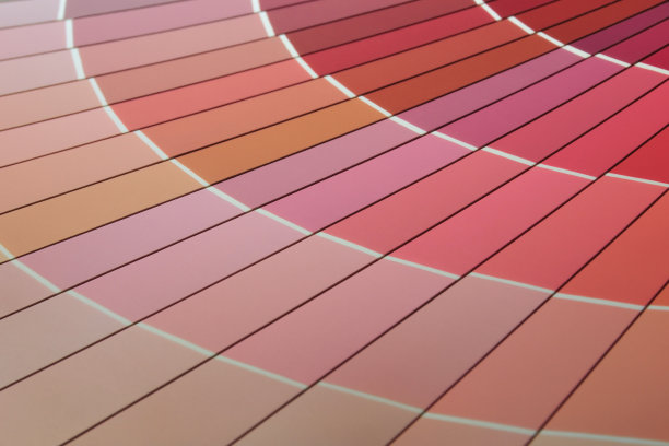 红色油漆颜色图表风扇甲板的特写图片下载