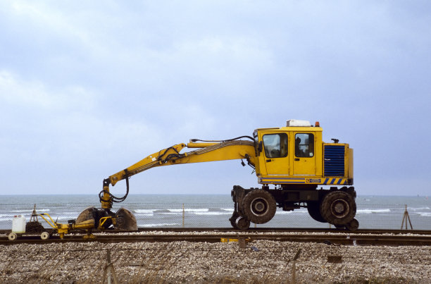 黄色推土机图片下载