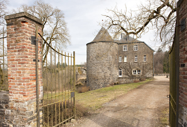 比利时罗利城堡的入口图片下载