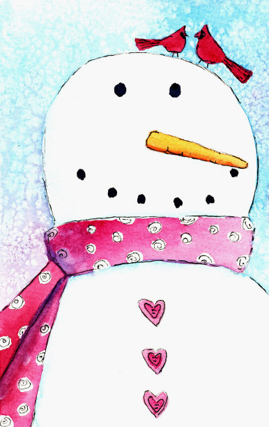 雪人的爱情鸟图片下载