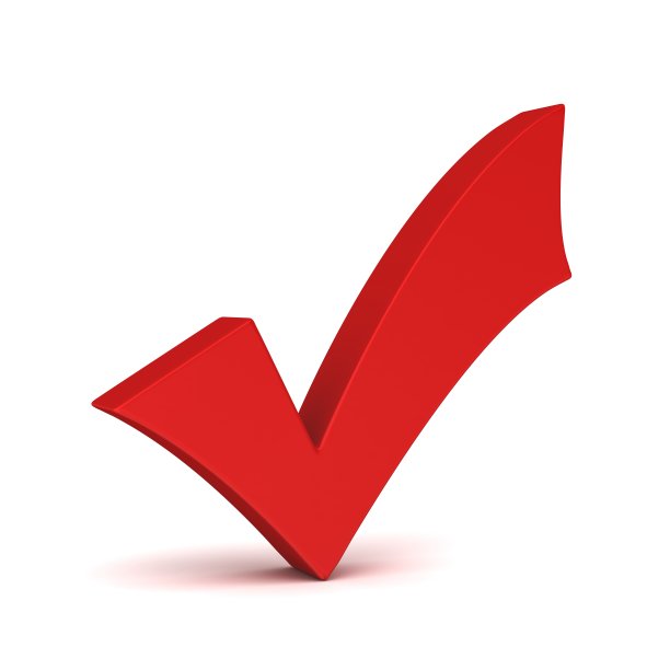 红色的复选标记图片下载