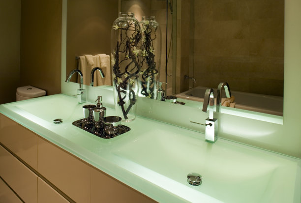 豪华房地产盥洗盆素材图片
